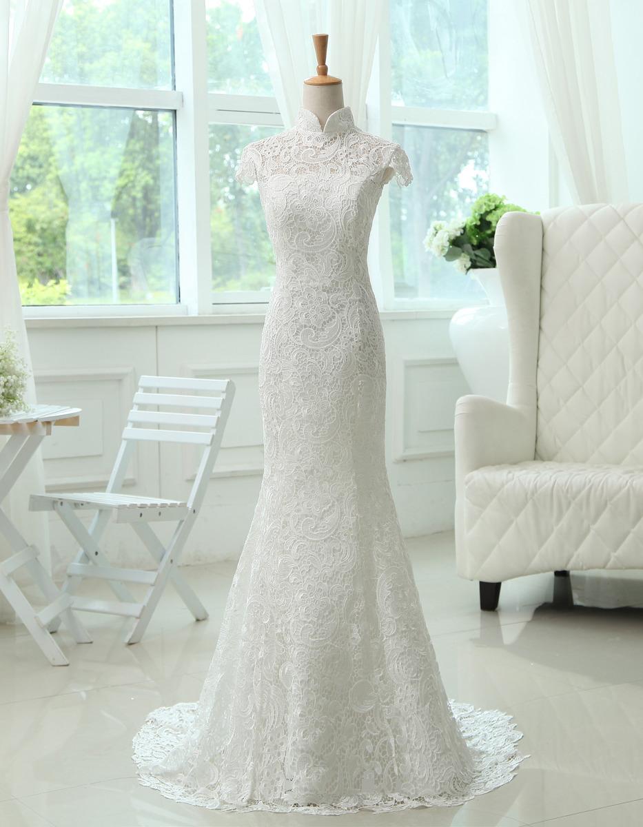 Chinese Collar Wedding Gowns