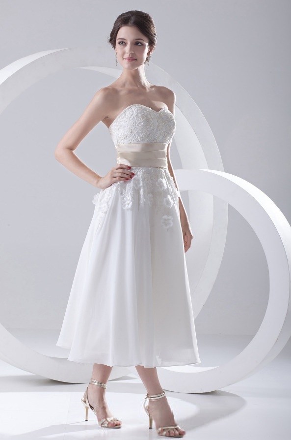 Amazing Sweetheart Neckline Tea Length Wedding Dress in the world The ultimate guide 